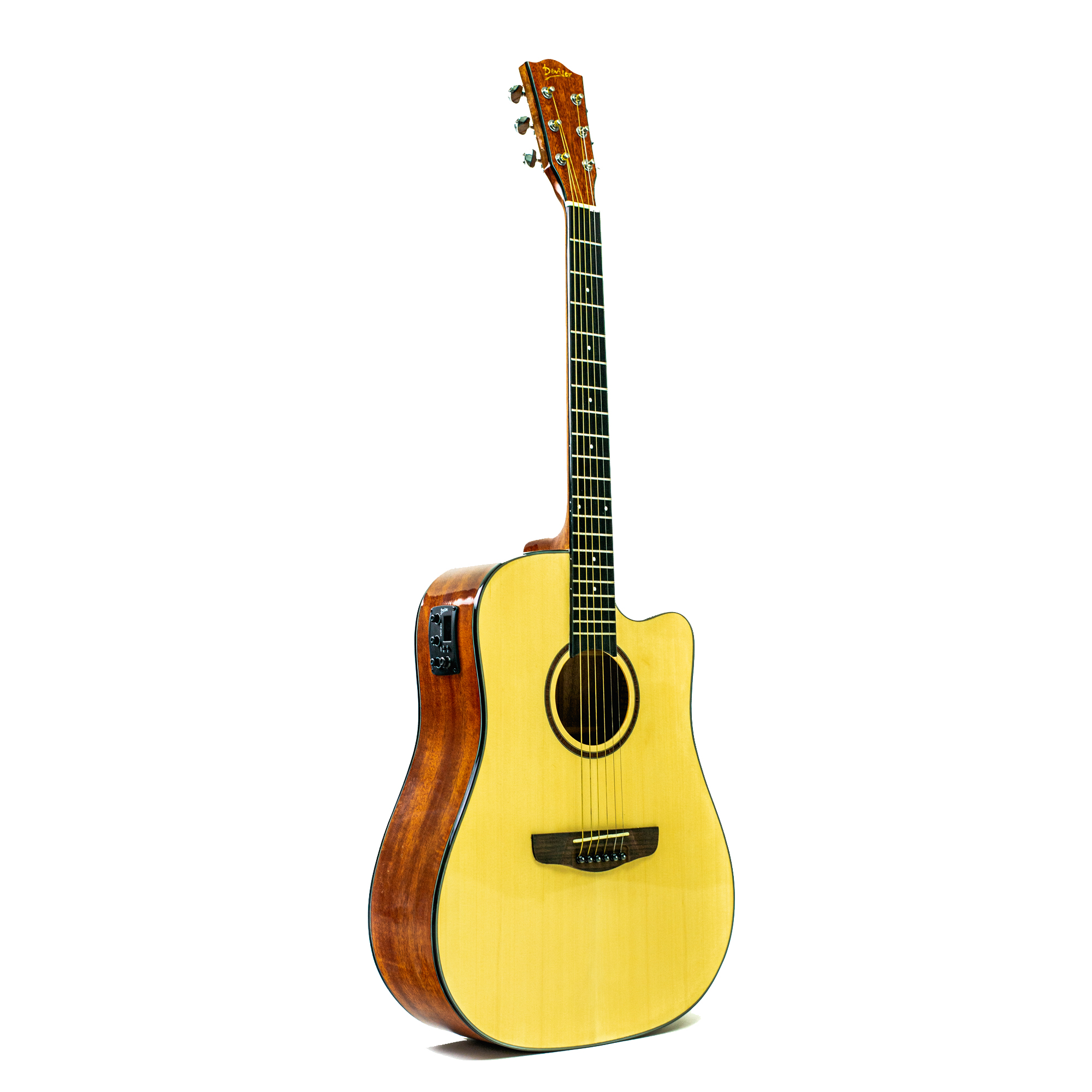 Guitarra Electroacústica Deviser L-820 Natural con Funda