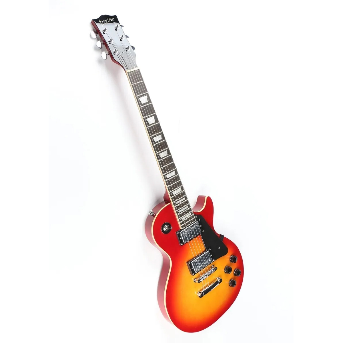 Guitarra Eléctrica Deviser L-g9cs color Roja Cherry Sombreada Les Paul