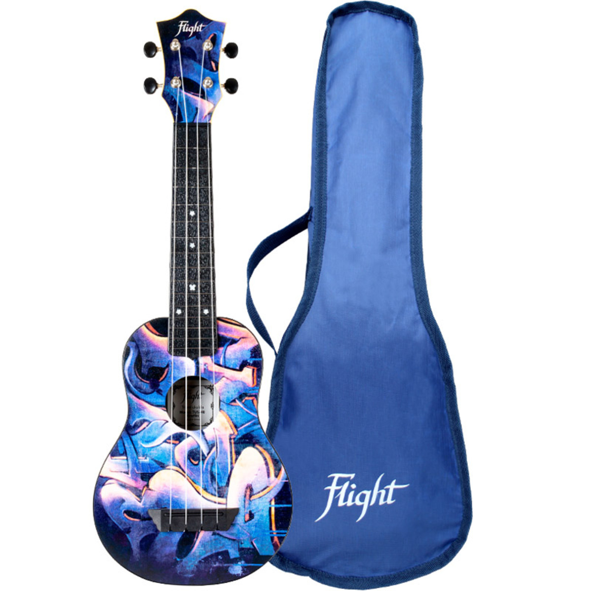 Foto 3 pulgar | Ukelele Soprano Flight Tus40graf con Funda Multicolor