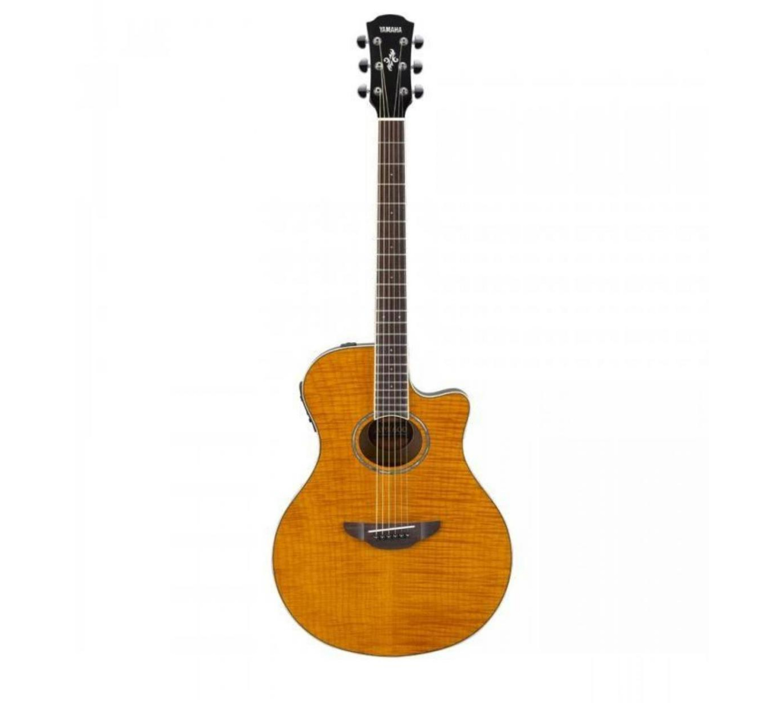 Guitarra Electroacústica Yamaha Apx600fm-am Arce Flameado Ámbar Multicolor