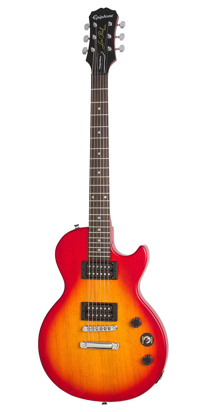 Guitarra Eléctrica Epiphone Les Paul Special Satin E1 Hcs color Rojo