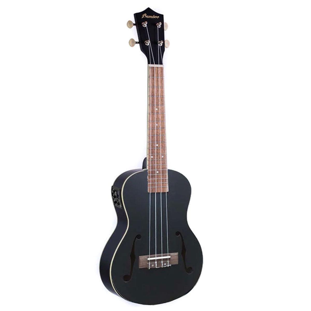 Foto 2 pulgar | Ukelele Electroacústico Bamboo U-23-vio-q-bk Cuerpo de Linden color Negro con Funda