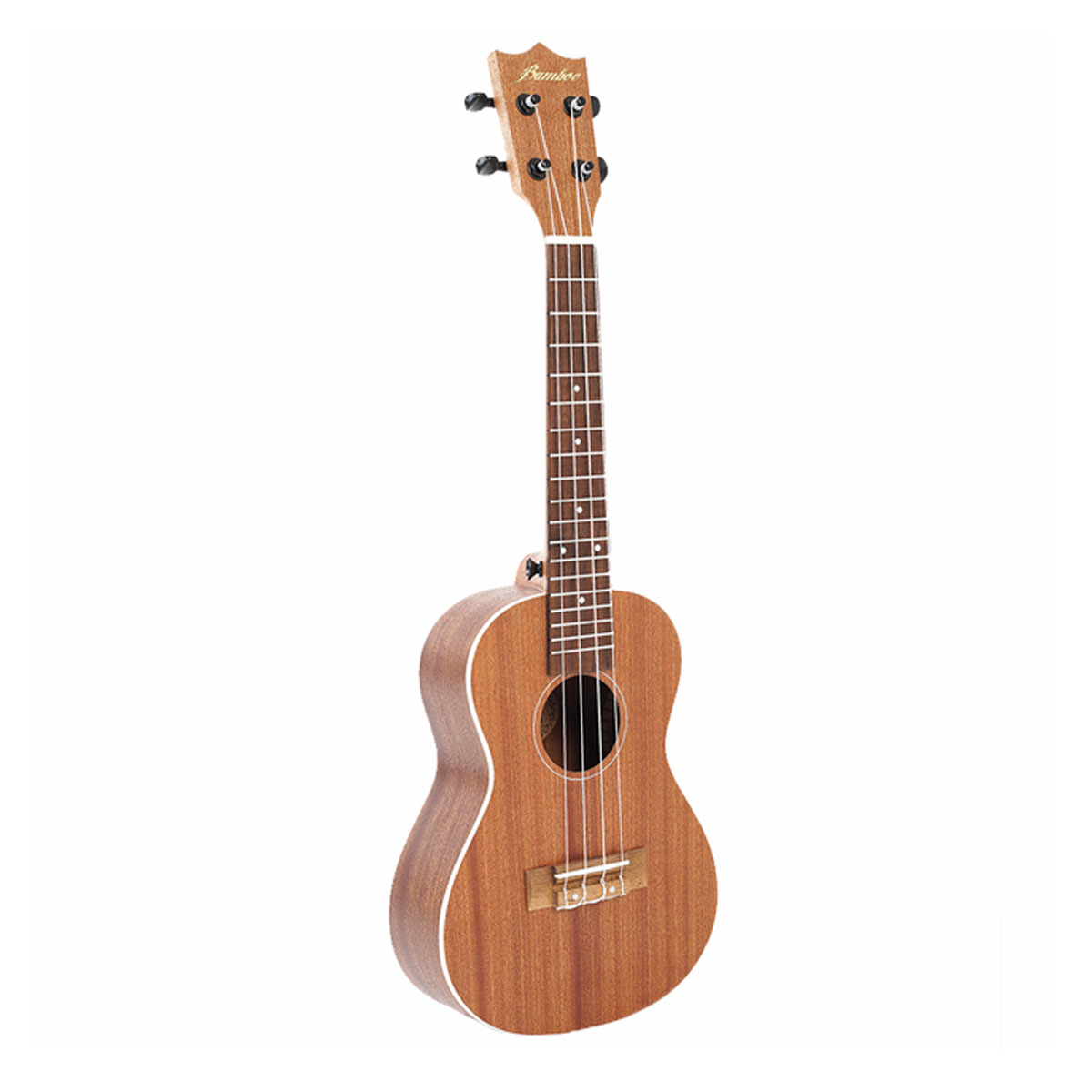 Ukelele Concierto de Estudio Bamboo U-23-sapele Cuerpo de Sapele Natural con Funda Incluida