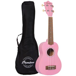 Foto 1 | Ukelele Soprano de Estudio Bamboo U-21-lpk color Rosa Cuerpo de Linden con Funda Incluida