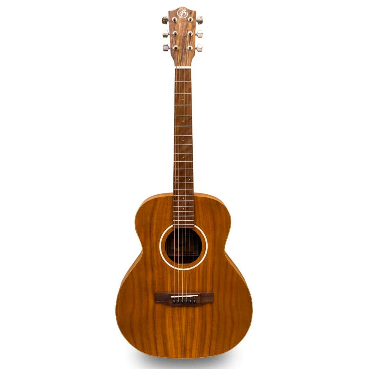 Guitarra Acústica 38 Pulgadas Bamboo Ga-38-koa Cuerdas de Acero Cuerpo de Koa con Funda Incluida Acabado Natural $5,300