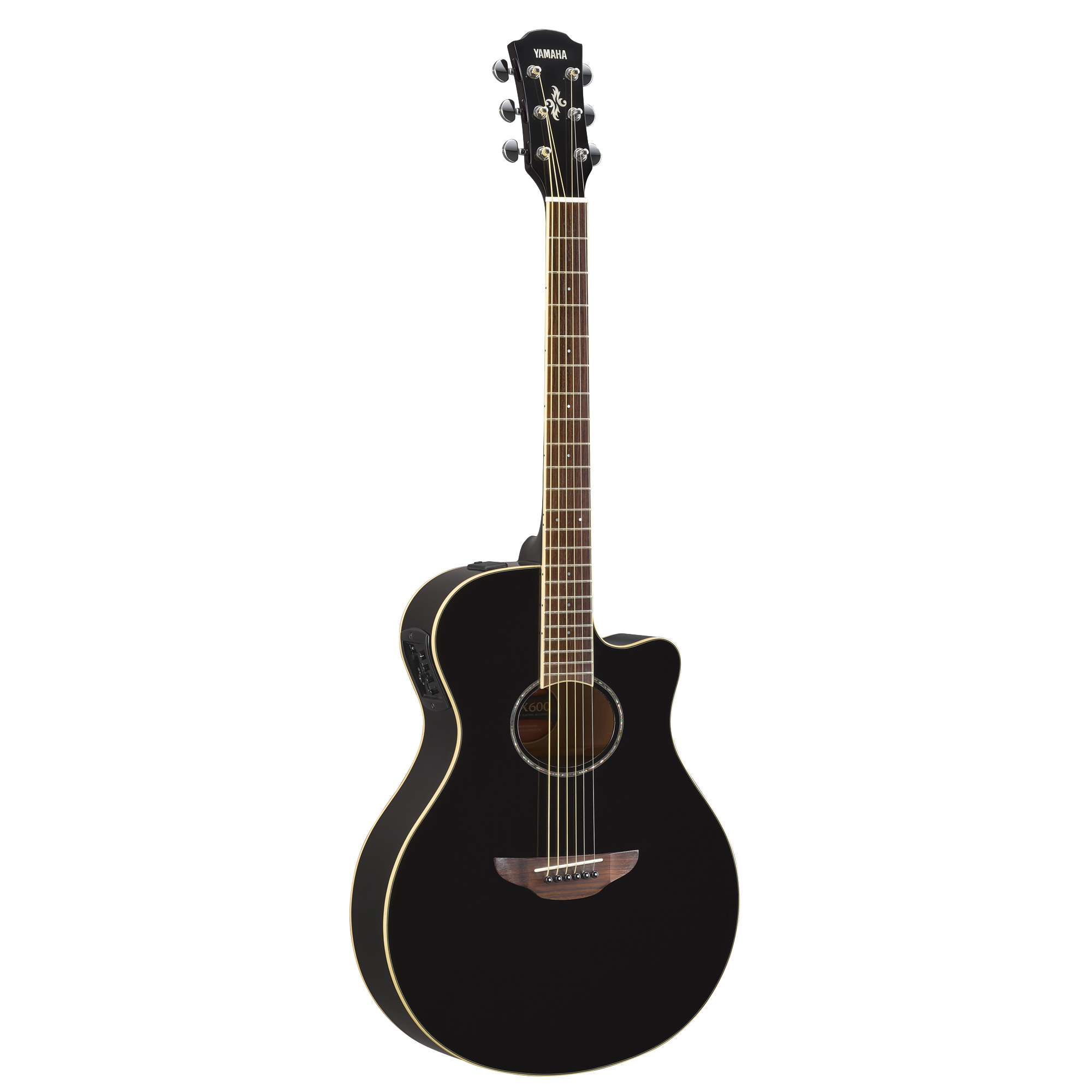 Guitarra Electroacústica Yamaha Apx600bl color Negro