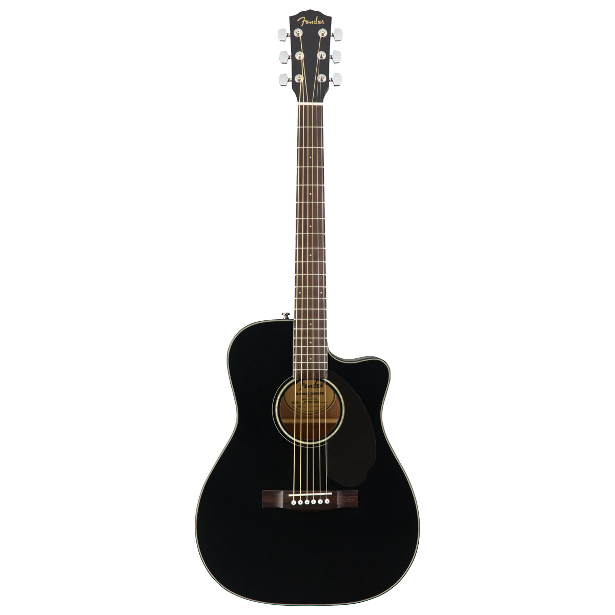 Guitarra Electroacústica Fender Cc-60sce Concert color Negro Walnut