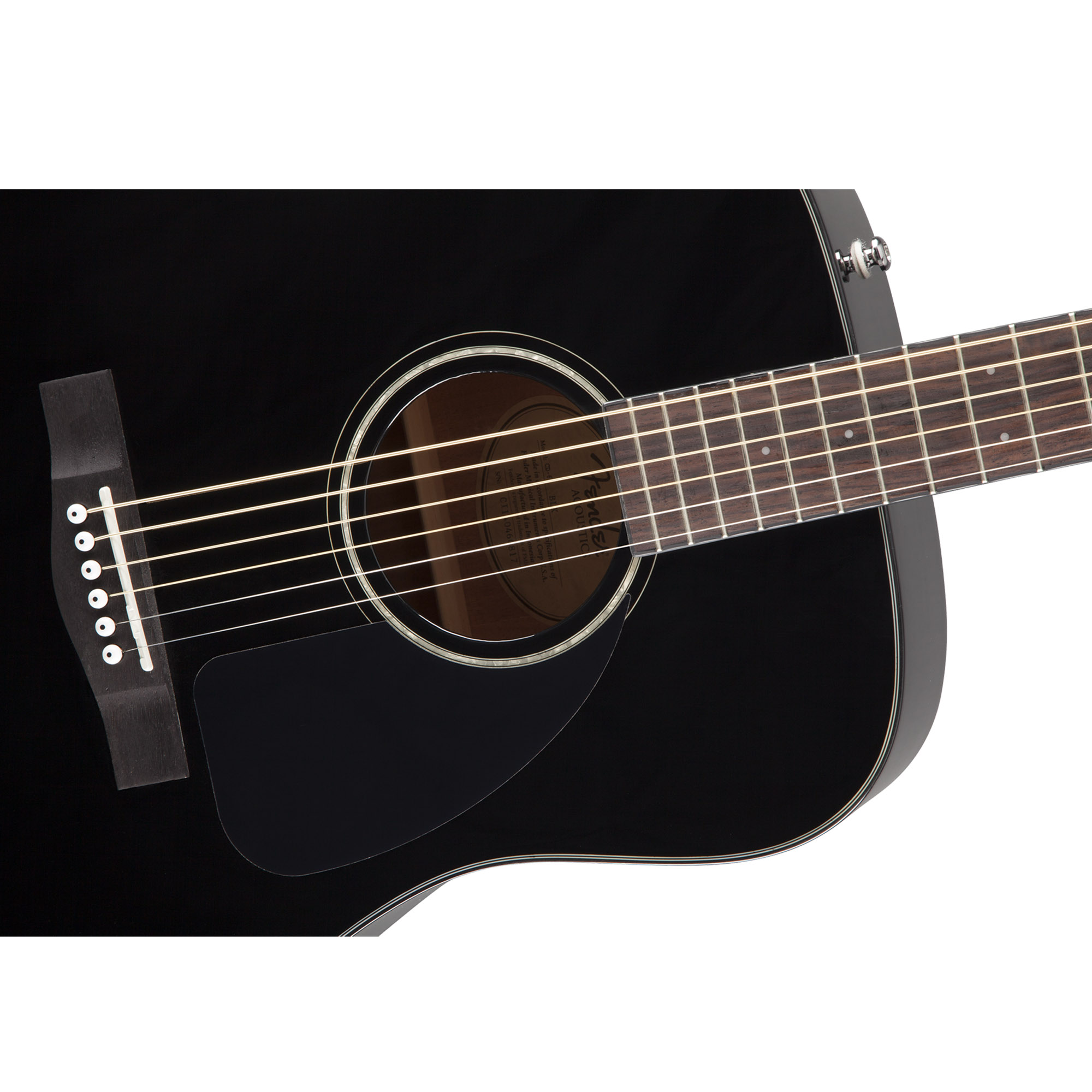 Foto 5 pulgar | Guitarra Acústica Fender color Negro Classic Design CD-60 Dread V3 DS Black Gloss Polyurethane con Estuche