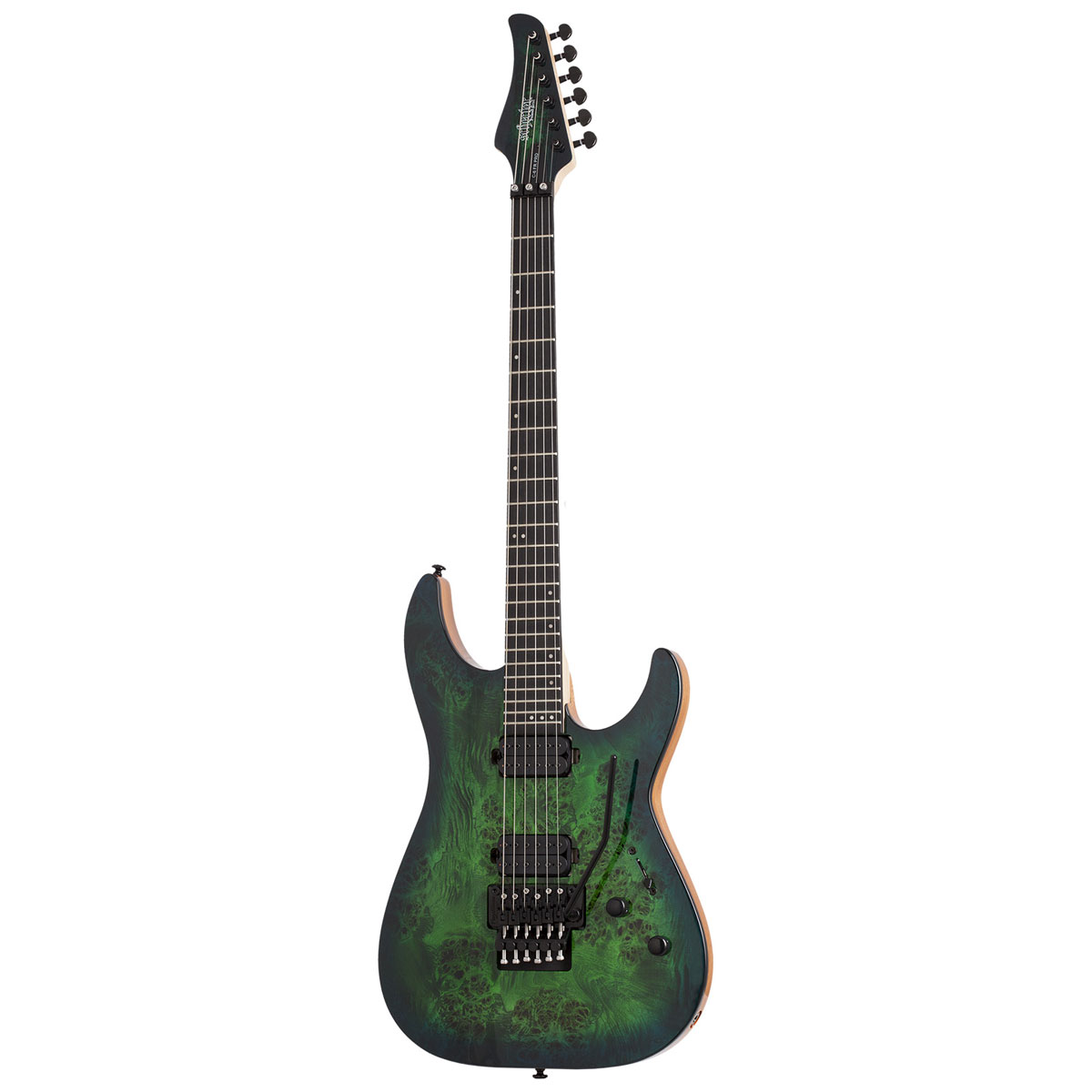 Foto 2 pulgar | Guitarra Eléctrica Schecter C-6 Pro color Verde Fr de Caoba 2018 Aqua Burst Burst con Diapasón de Wengué