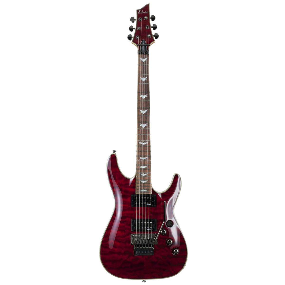 Foto 2 pulgar | Guitarra Eléctrica Schecter Omen Extreme-6 Archtop de Arce/Caoba Black Cherry con Diapasón de Palo de Rosa