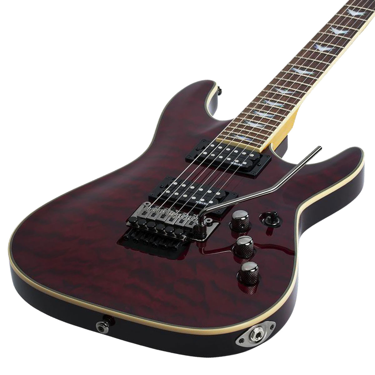 Foto 3 pulgar | Guitarra Eléctrica Schecter Omen Extreme-6 Archtop de Arce/Caoba Black Cherry con Diapasón de Palo de Rosa