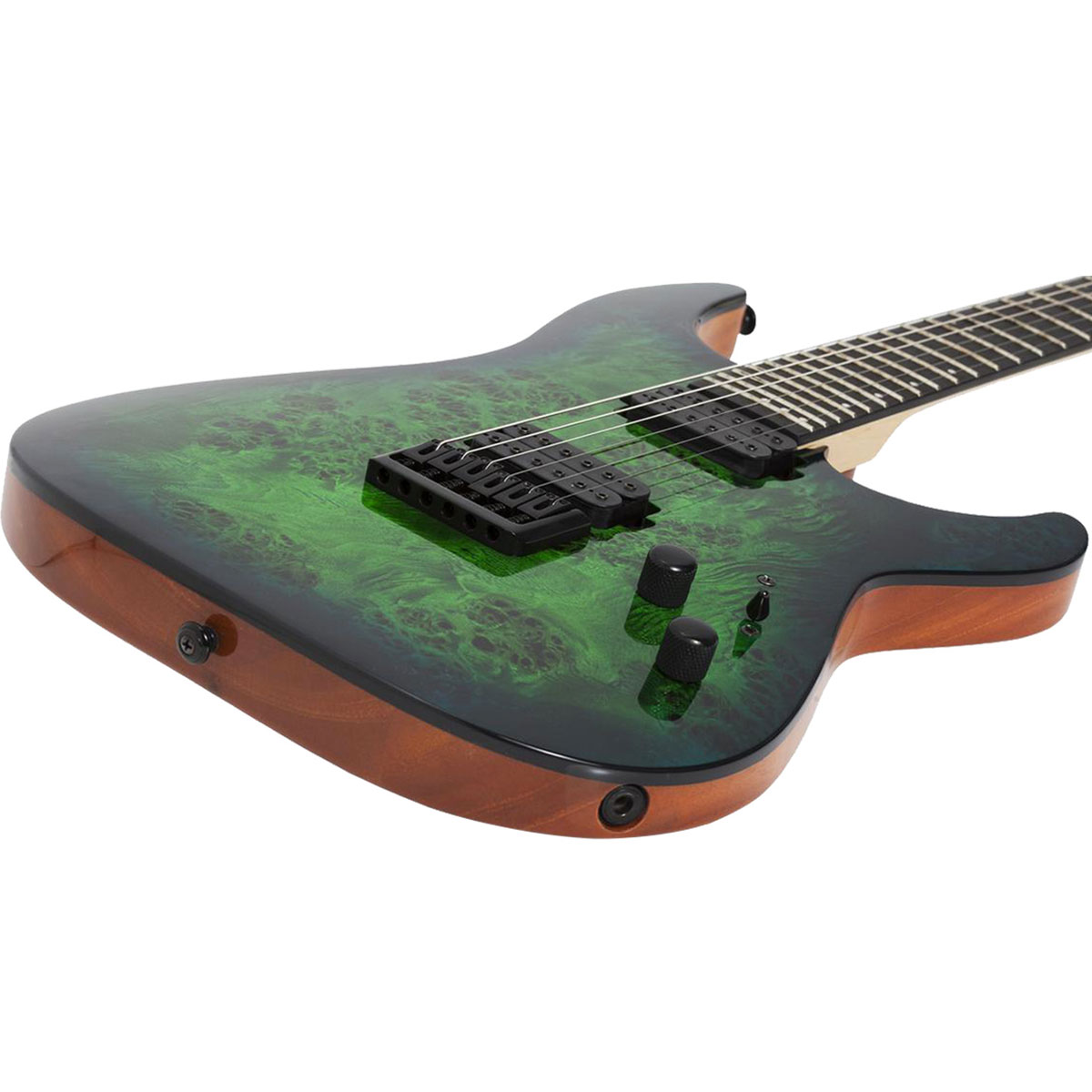 Foto 3 pulgar | Guitarra Eléctrica Schecter C-6 Pro Verde de Arce Aqua Burst con Diapasón de Wengué