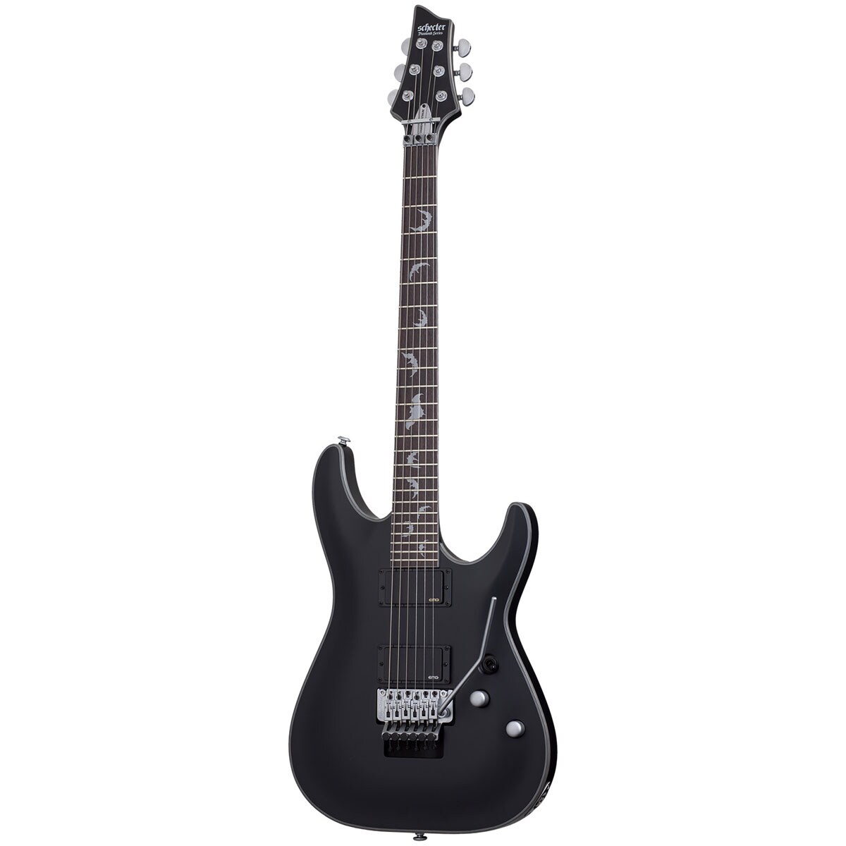 Guitarra Eléctrica Schecter Damien Platinum 6 Fr color Negro Satinado con Pastillas Emg 81 / 85 $23,936