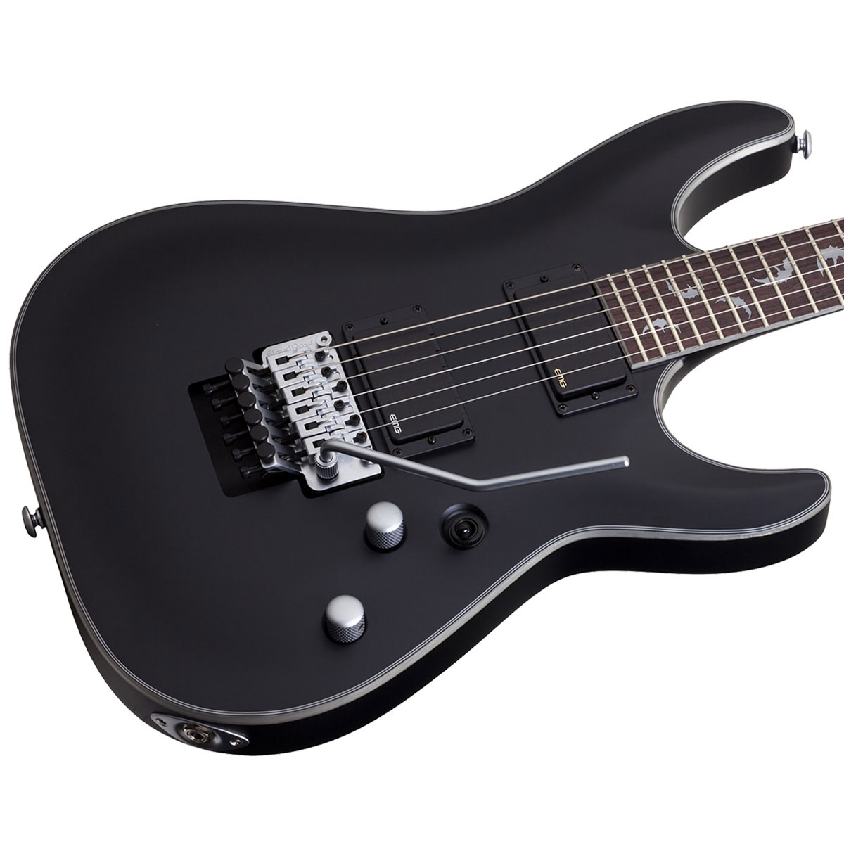 Foto 4 pulgar | Guitarra Eléctrica Schecter Damien Platinum 6 Fr color Negro Satinado con Pastillas Emg 81 / 85