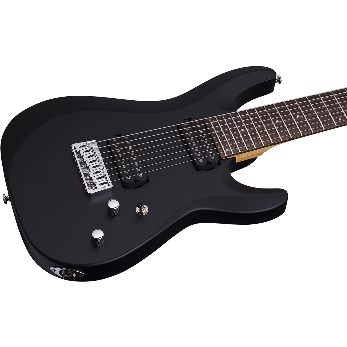 Foto 5 pulgar | Guitarra Eléctrica Schecter Deluxe C-8 de Tilo Satín Black Satin con Diapasón de Palo de Rosa