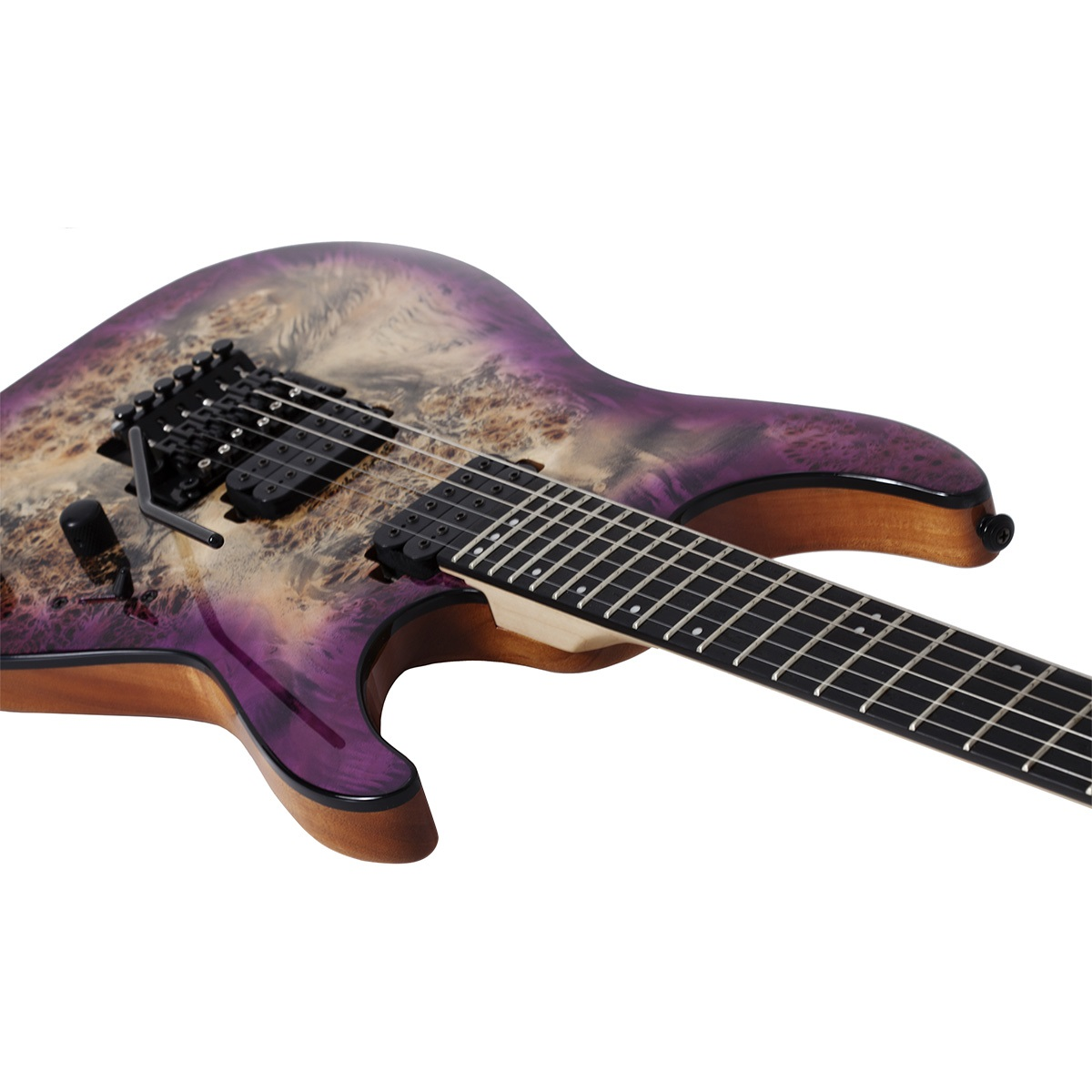 Foto 6 pulgar | Guitarra Eléctrica Schecter C-6 Pro Frde Caoba Aurora Burst Burst con Diapasón de Wengué Púrpura