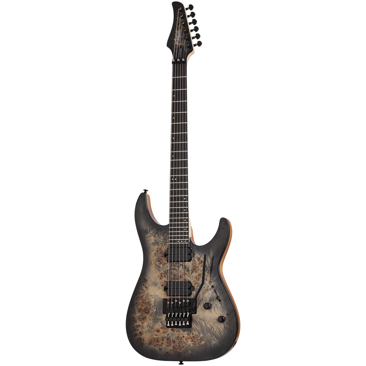 Foto 2 pulgar | Guitarra Eléctrica Schecter C-6 Pro Fr Charcoal Burst Burst con Diapasón de Wengué Café