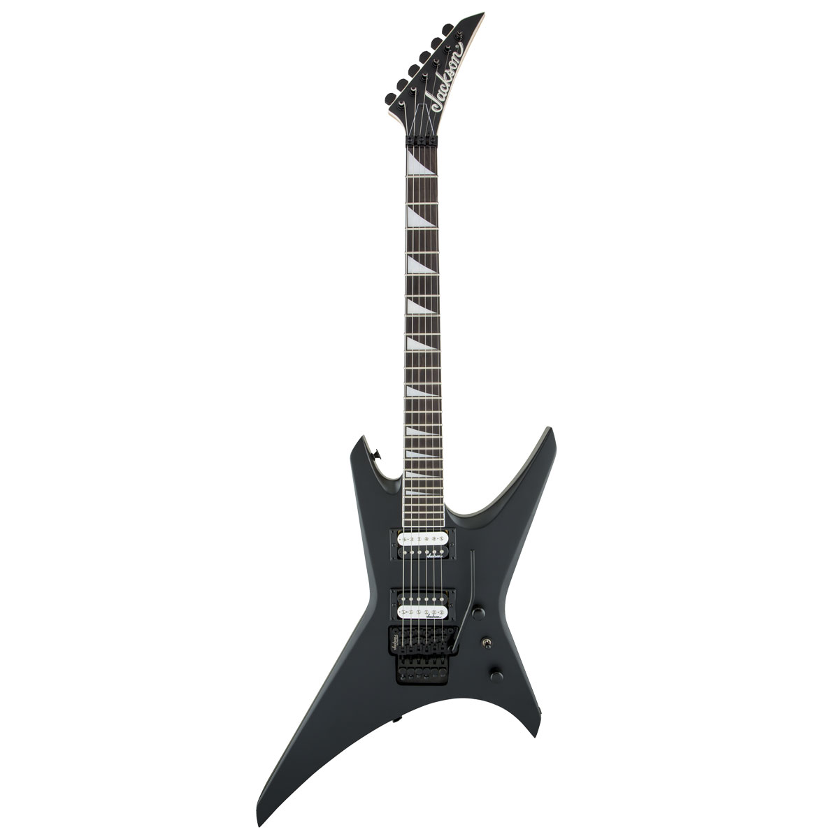 Guitarra Eléctrica Jackson Js Series Js32 Warrior De Álamo Satin Black Brillante Con Diapasón De Amaranto