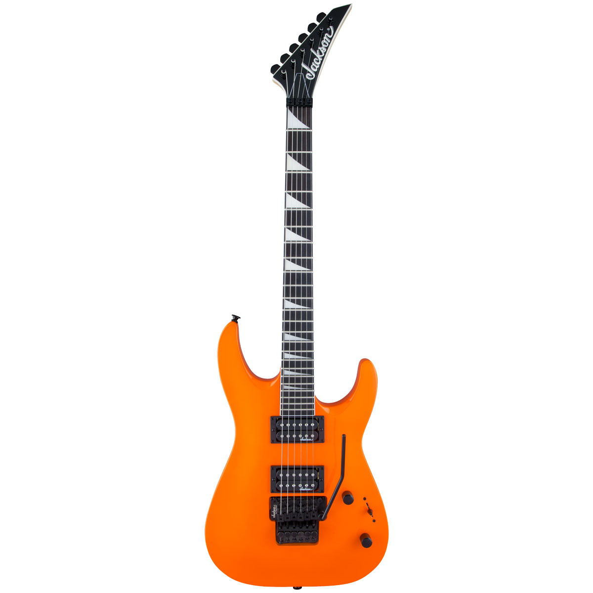 Guitarra Eléctrica Jackson JS Series JS32 DKA Dinky de Álamo color Naranja con Diapasón de Amaranto