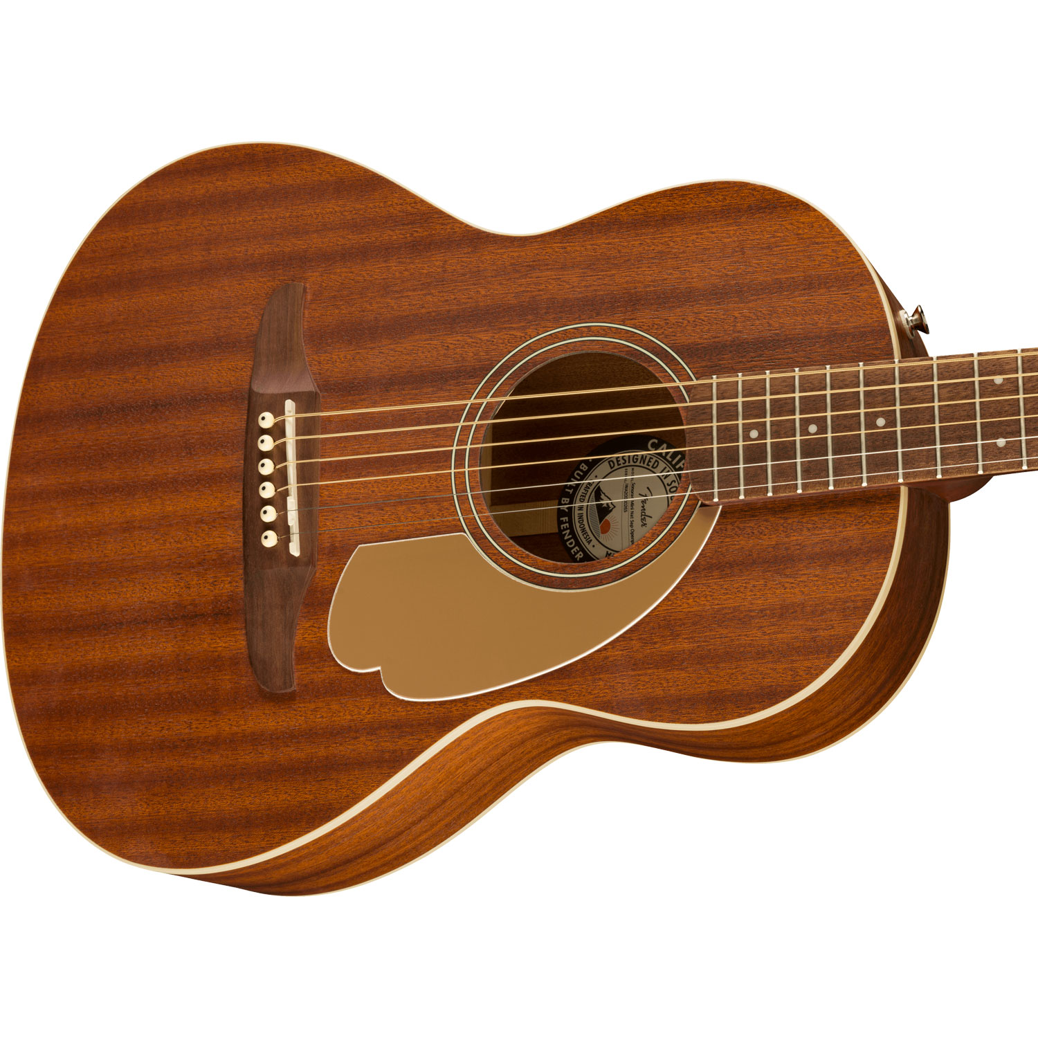 Foto 4 pulgar | Guitarra Acústica Fender Sonoran color Marrón con Funda