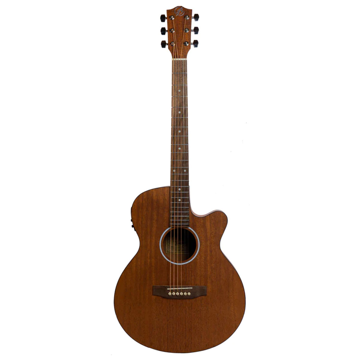 Foto 3 pulgar | Guitarra Electroacústica Bamboo GA-40-MAHOGANY-Q color Marrón de Caoba