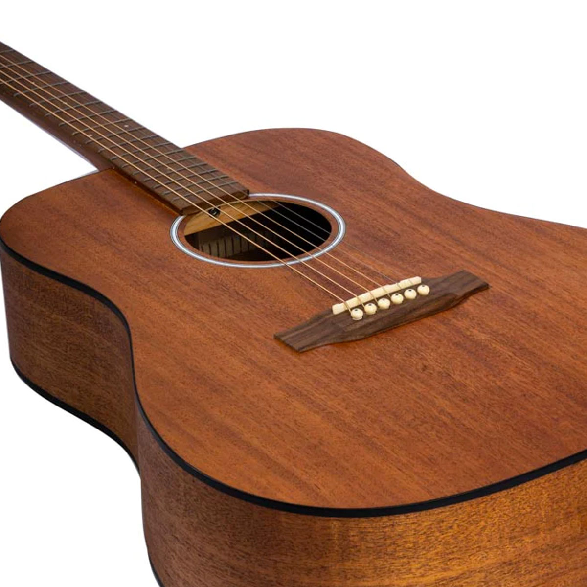 Foto 4 pulgar | Guitarra Acústica Bamboo GA-41-Mahogany de Caoba con Funda