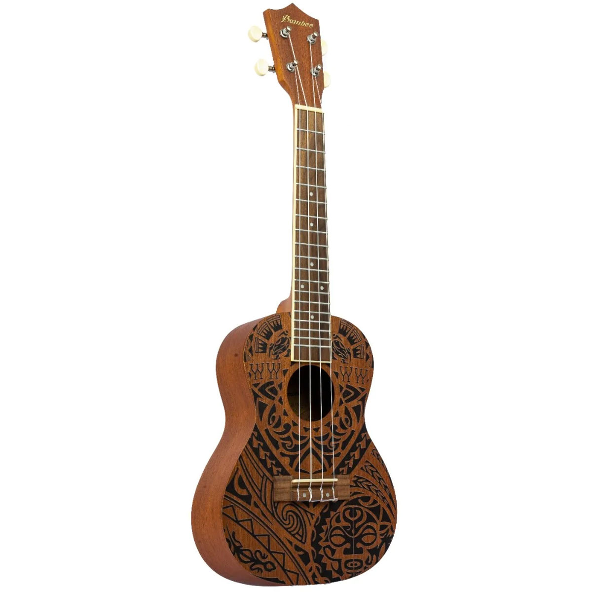 Foto 3 | Ukulele Bamboo Concierto U-23-Tribal-S con Funda Natural