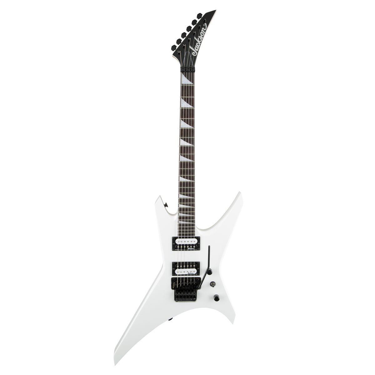 Guitarra Eléctrica Jackson JS SERIES JS32 WARRIOR color Blanco de Álamo Brillante con Diapasón de Amaranto