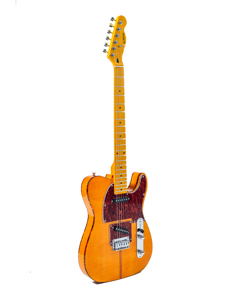 Guitarra Electrica Aureal Tipo Telecaster  Flame Maple Kg-05