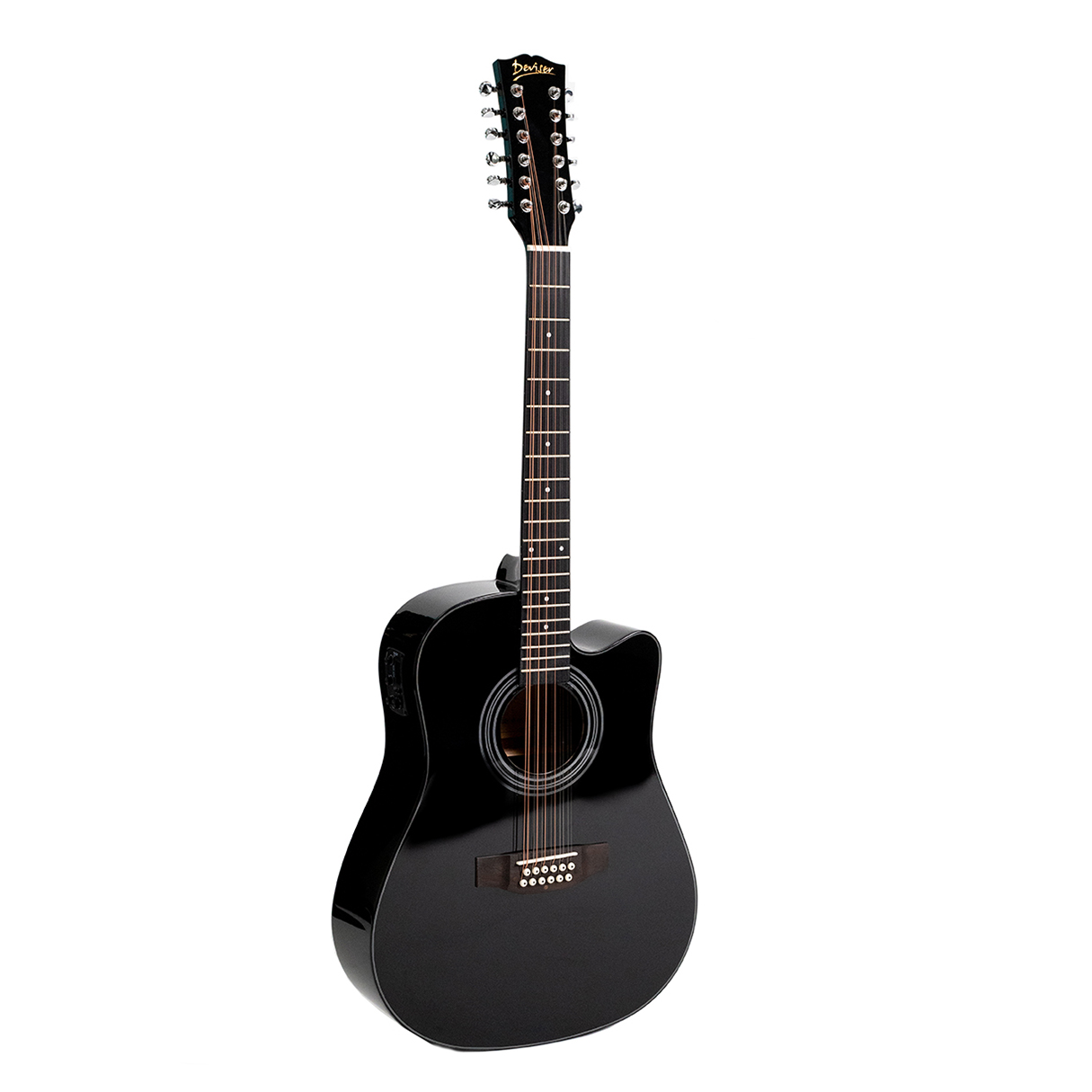 Guitarra Electroacústica Deviser L-12x-50 Black 12 Cuerdas