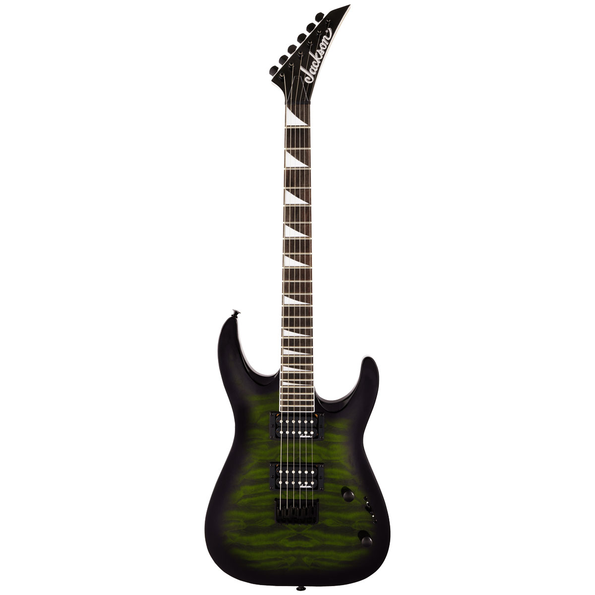 Guitarra Eléctrica Jackson JS32Q DKA HT color Verde JS Series Dinky