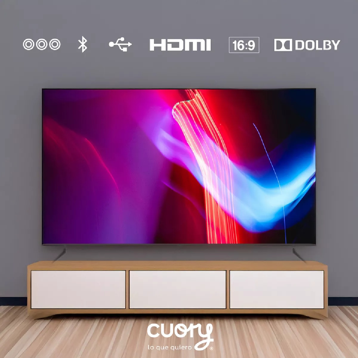 Foto 3 pulgar | Smart Tv Pantalla 50 Cuory 4k Uhd Google Tv Qled Dolby