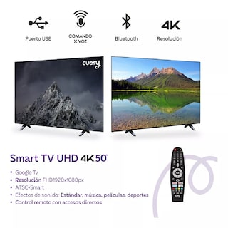 Foto 3 | Smart Tv Pantalla 50 Cuory 4k Uhd Google Tv Qled Dolby