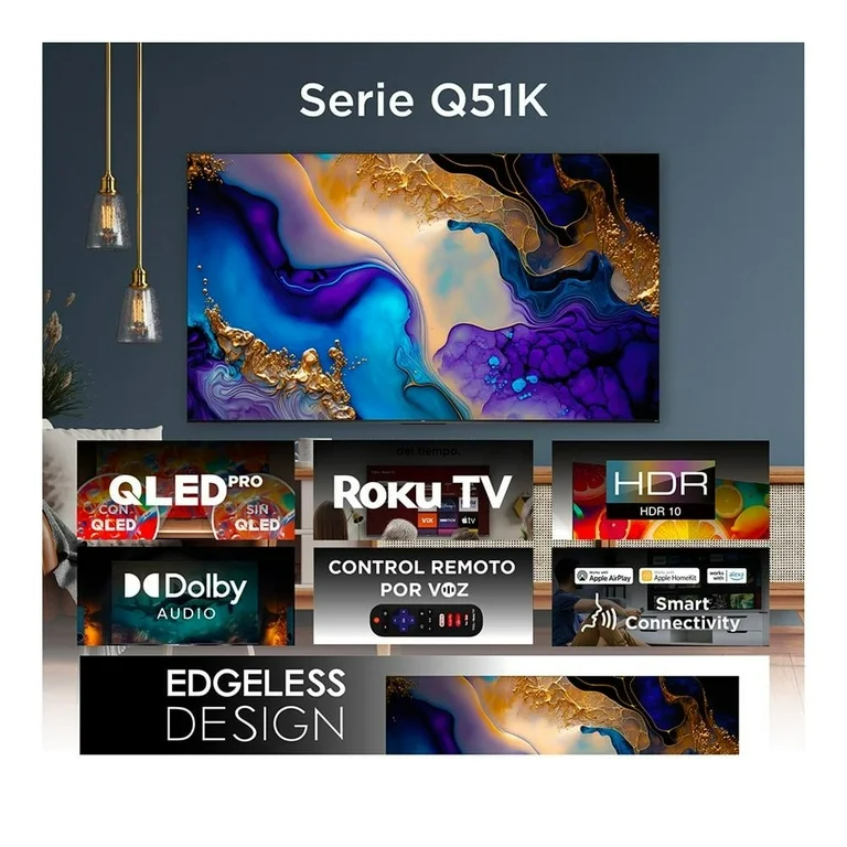 Foto 3 pulgar | Qled Tcl 65q5k 65'' Google 4k Voice Control