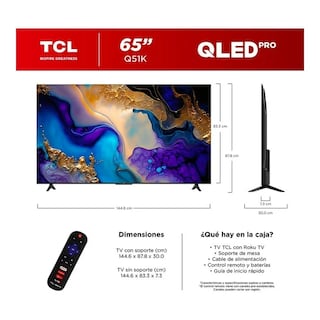 Foto 4 | Qled Tcl 65q5k 65'' Google 4k Voice Control