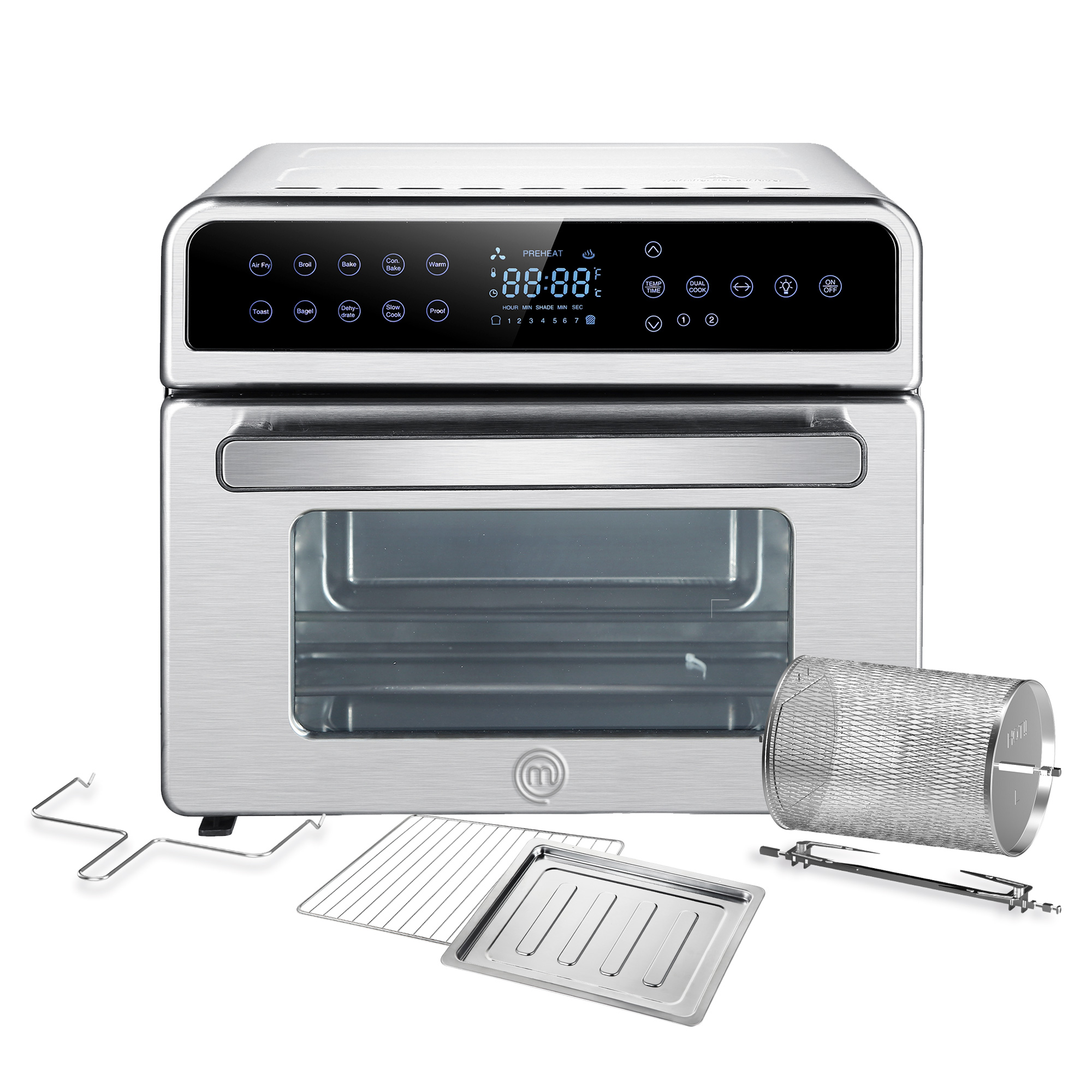Foto 3 pulgar | Horno Freidora de Aire Masterchef Smart-cook 20l Touch Acero