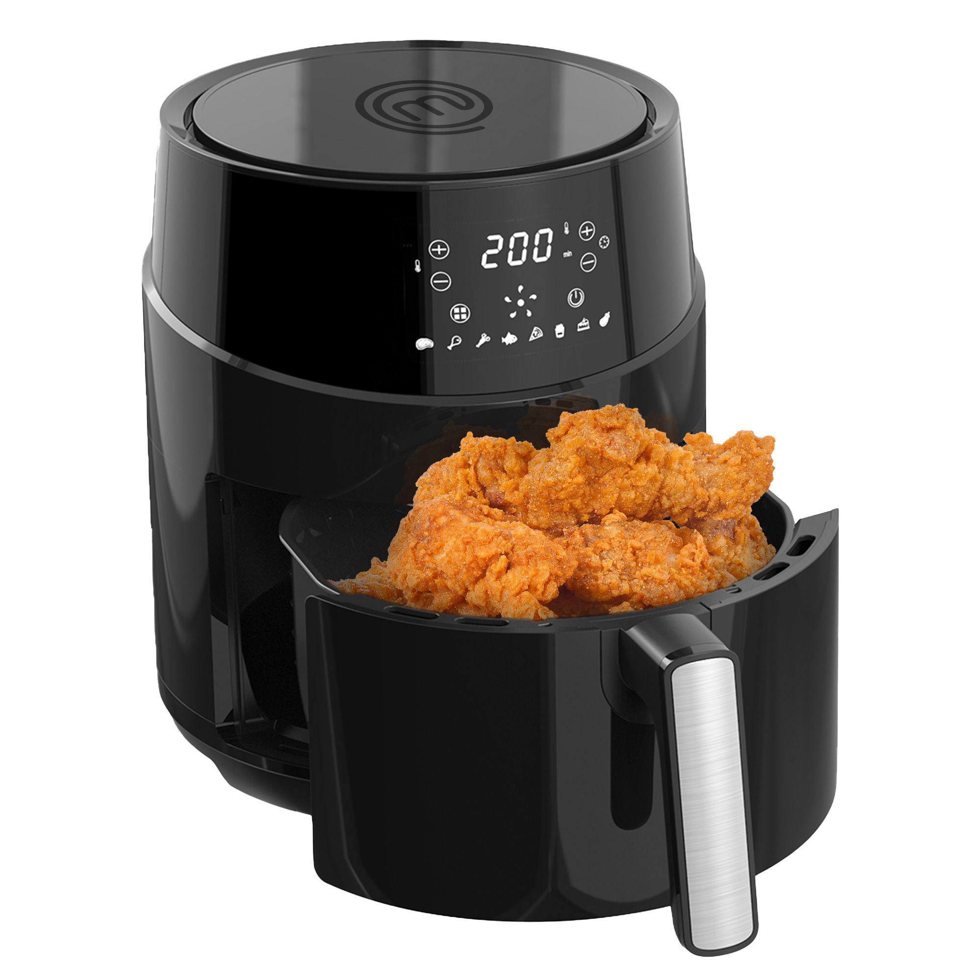 Foto 2 pulgar | Freidora de Aire Masterchef Light Fry 5l Touch color Negro