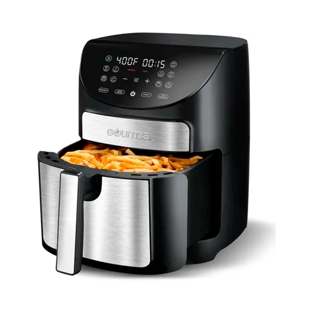 Foto 2 pulgar | Freidora de Aire Digital Gourmia color Negro 6.7 L Incluye Cesta con una Bandeja y Estante Multiusos