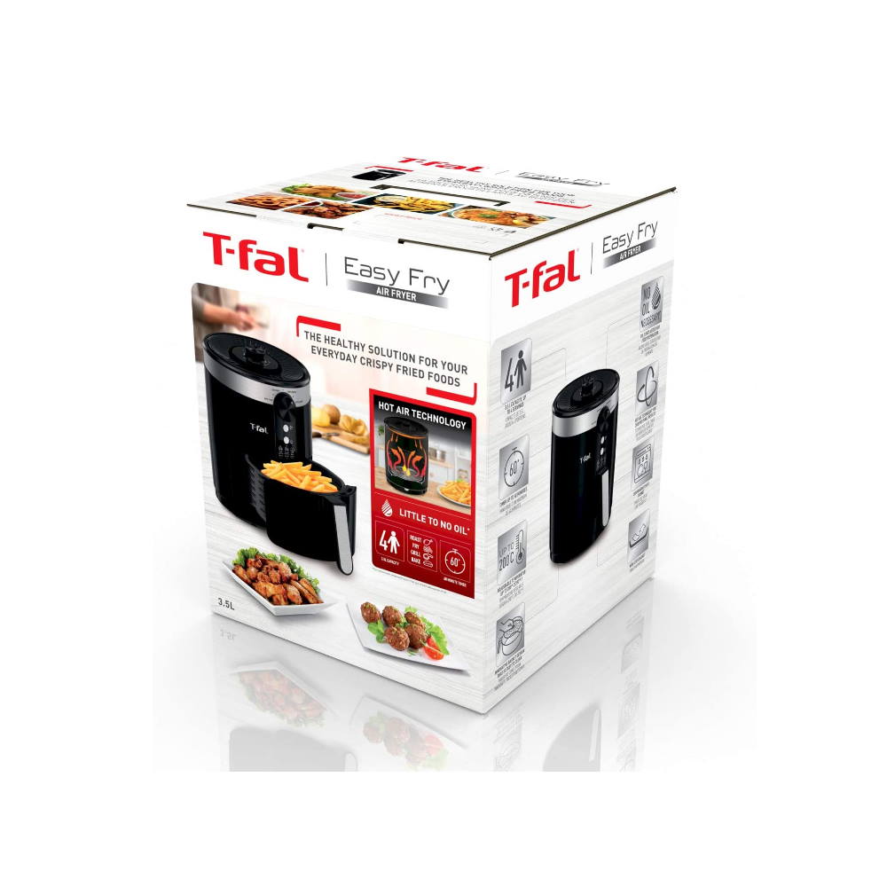 Foto 4 pulgar | Freidora de Aire T-fal EY1208MX color Negro 3.5 L