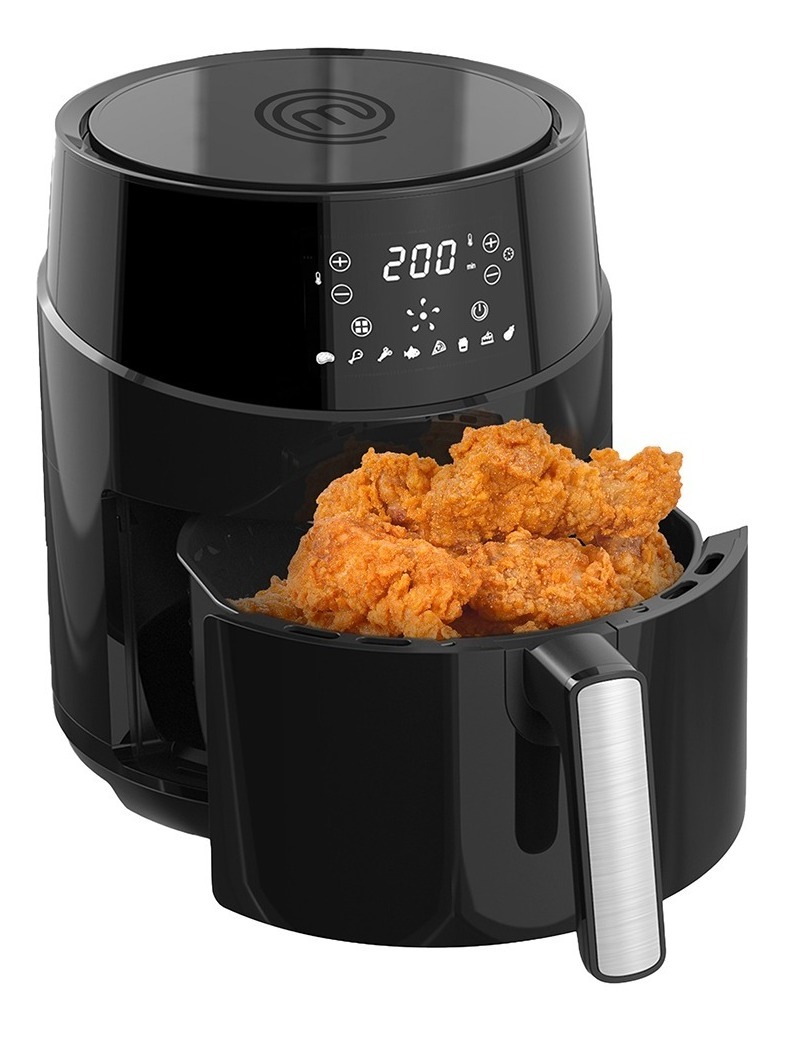 Foto 2 pulgar | Freidora De Aire Light Fry 5l Touch Negro Masterchef