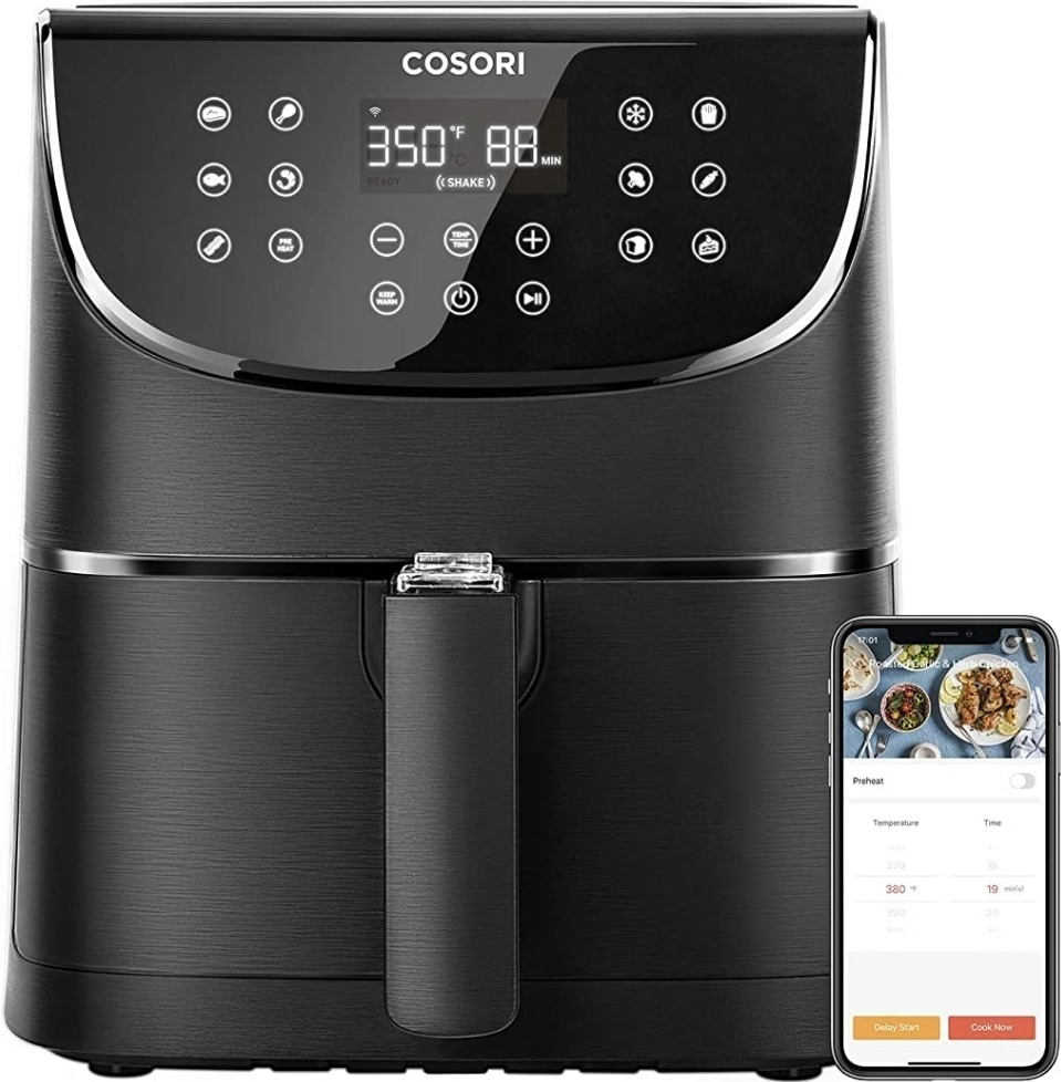 Foto 1 | Freidora De Aire Sin Aceite Smart Wifi 5.8 Qt  Cosori