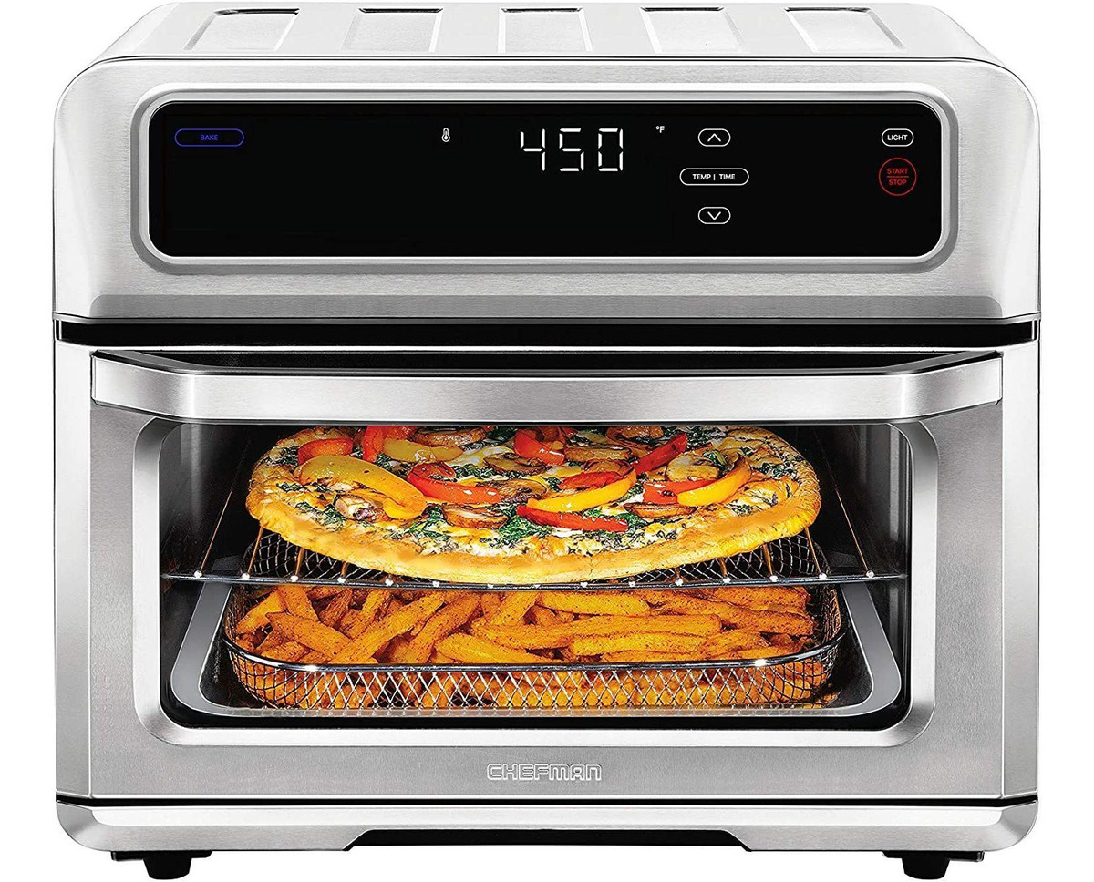 Chefman Antiaderente Acero Inoxidable Horno Freidora De Aire