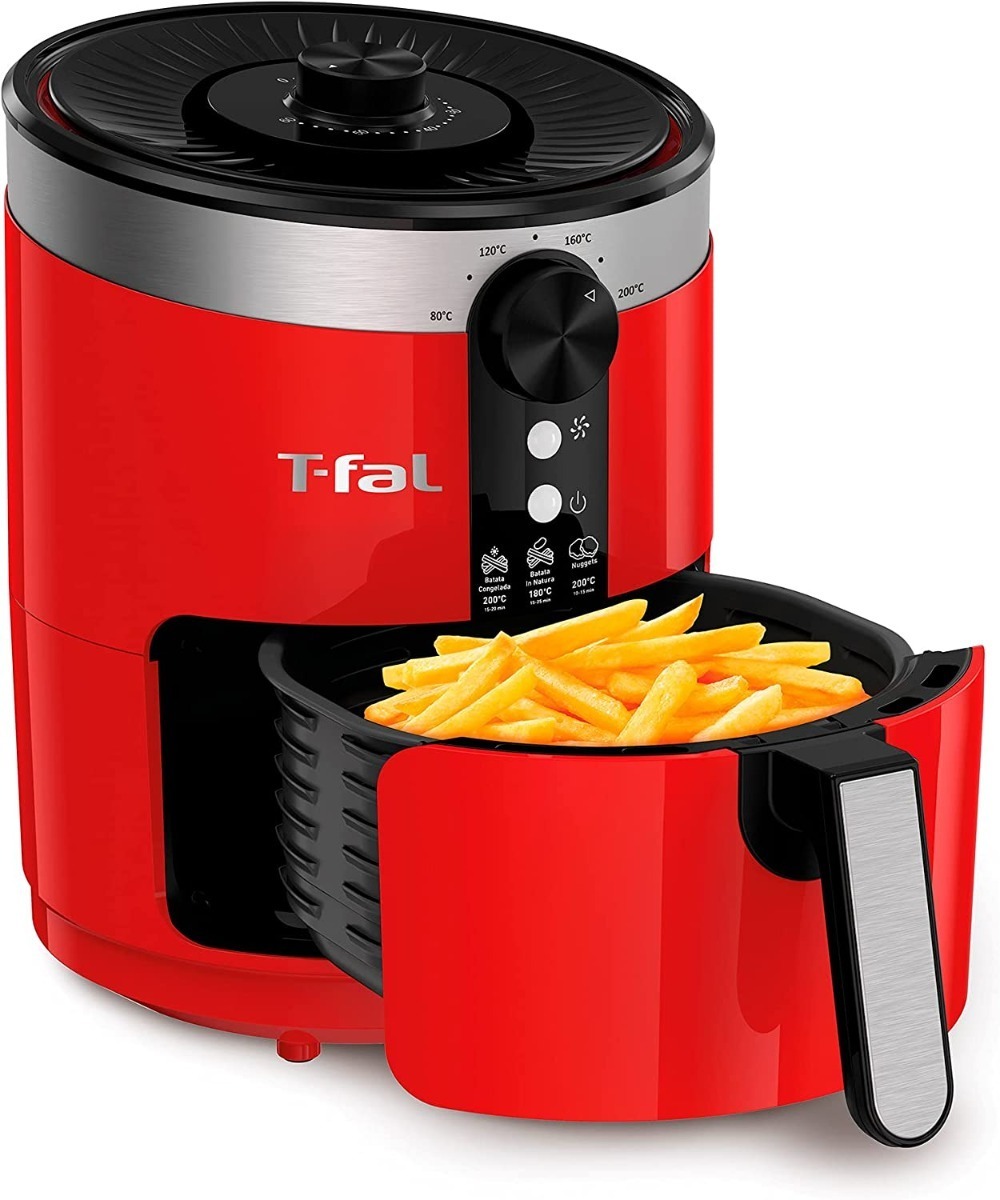 Foto 2 pulgar | T-fal Freidora De Aire Sin Aceite Easy Fry 3.5l Roja