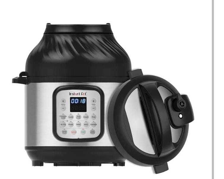 Instant Pot, Olla De Presion + Freidora De Aire 8qt Grande