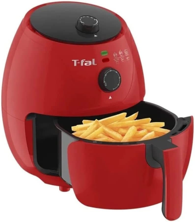 Foto 2 pulgar | Freidora De Aire T-fal Ey1225mx 3.2 L Antiadherente Roja