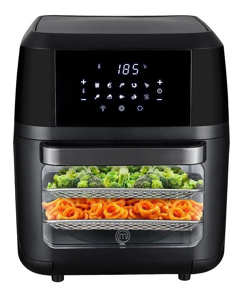 Foto 1 | Freidora De Aire Multifuncional Digital 12l Negro Masterchef