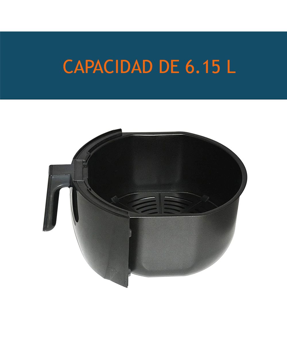 Foto 4 pulgar | Freidora de Aire Elite Gourmet EAF-658 color Negro 6 L