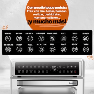Foto 6 | Horno Freidora de Aire Masterchef de Acero Inoxidable