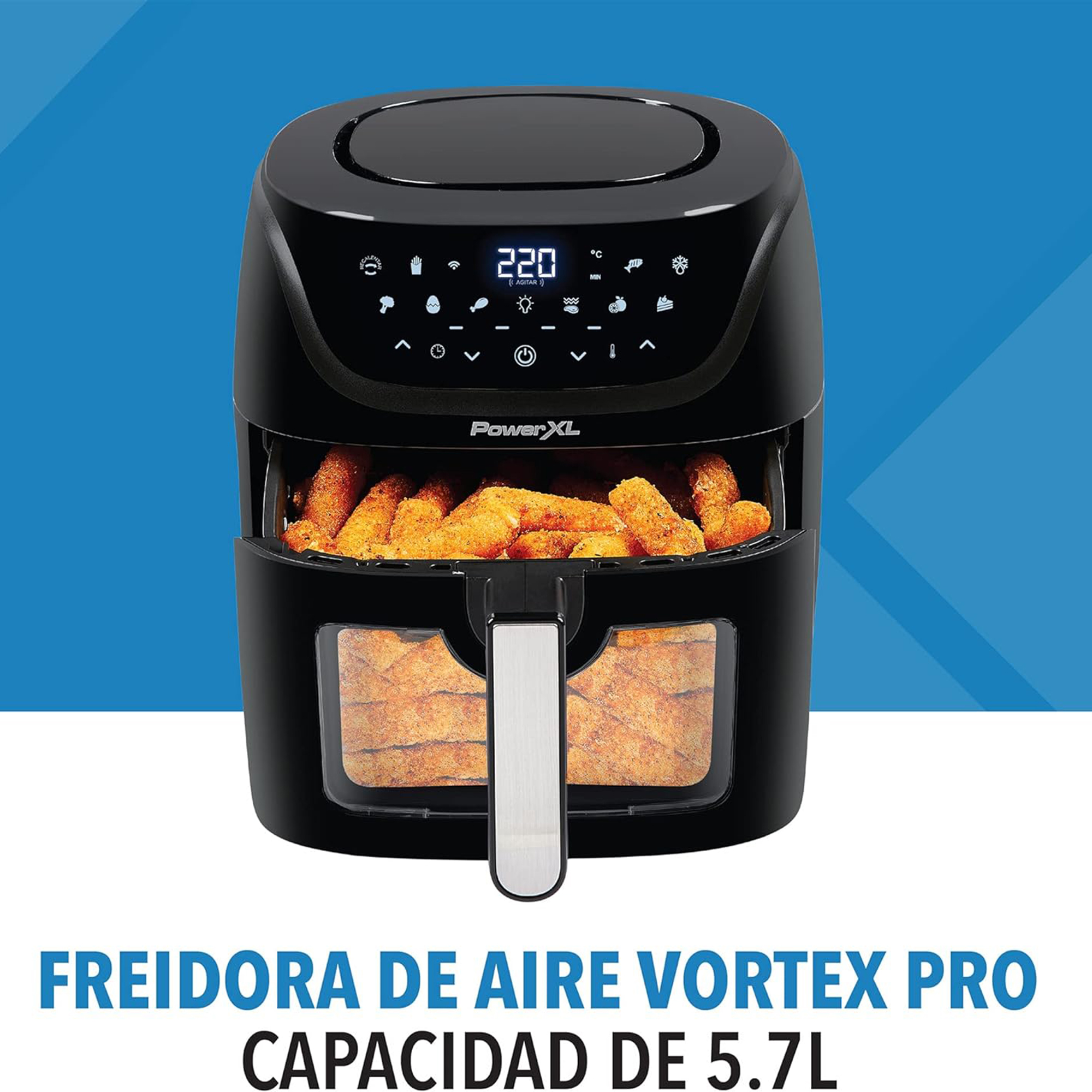 Foto 4 | Freidora de Aire Black+Decker Power XL 5.7 L Negro Tecnología Wifi