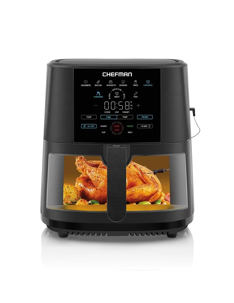 Foto 2 pulgar | Chefman - Freidora De Aire Turbofry™ Touch 7.5 L Con Ventana